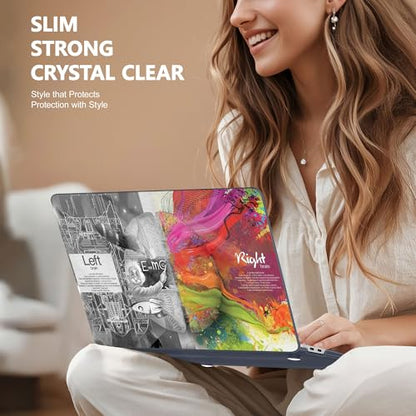 May Chen Compatible with New MacBook Air 13 inch Case 2021, 2020 2019 2018 Release Model: M1 A2337 A2179 A1932, Plastic Hard Shell Case Cover for Mabook Air 13 inch with Retina Dispaly, Brain - color: Brain