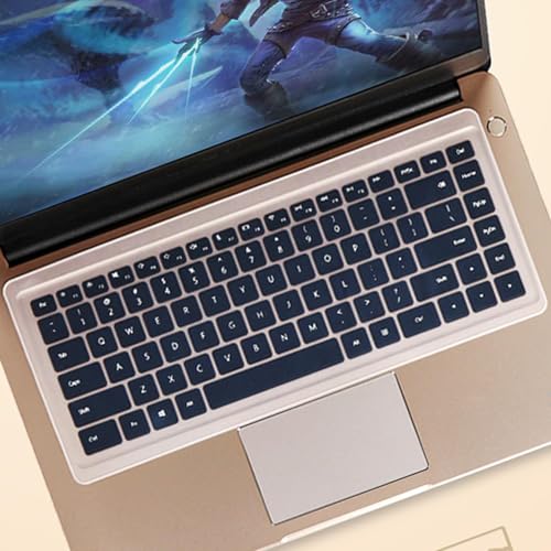 Universal Keyboard Cover for 13.3" 14" inch Laptop Notebook Ultra Thin Silicone Waterproof Dustproof Keyboard Protector Skin, Clear (Size:12.2" x 5.07")