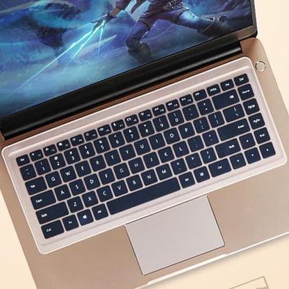 Universal Keyboard Cover for 13.3" 14" inch Laptop Notebook Ultra Thin Silicone Waterproof Dustproof Keyboard Protector Skin, Clear (Size:12.2" x 5.07")