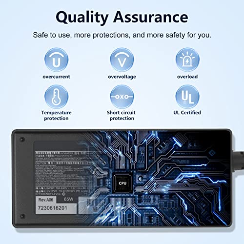65W 45W AC Power Charger Compatible with HP Probook 450 430 440 445 640 650 G1 G2 G3 G4 G5 G6 G7 G8 PPP009A Laptop Power Supply Adapter Cord