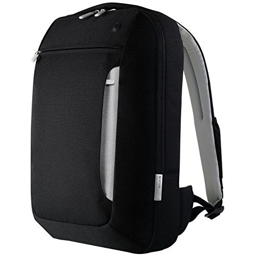 Belkin Slim Polyester Backpack for Laptops and Notebooks up to 15.4'' (Black / Light Gray)