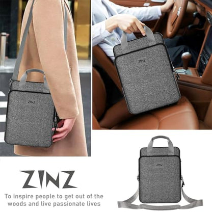 Laptop Case 12.9 13 Shoulder Bag, Expandable Handbag with Valuables Compartment Compatible with MacBook Air/Pro/Neo 13" M5/M4/M3/M2/M1, iPad 12.9/13/11, Water-Resistant & Shockproof,L03G06 - color: L03g06, size: 13"
