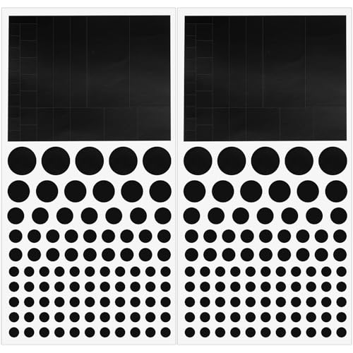 2 PCS Black Vinyl Webcam Covers, Restickable Camera Covers Privacy Stickers for Laptop, Cell Phone, Computer, Smart TVs