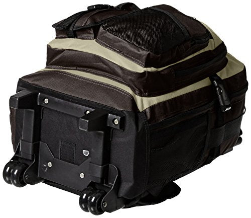 Everest Deluxe Wheeled Backpack, Khaki, One Size - color: Khaki