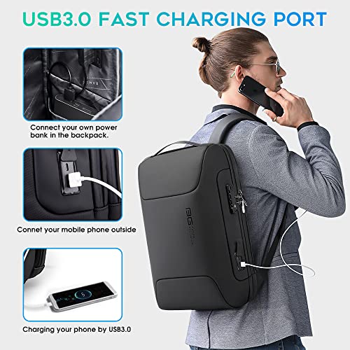 BANGE Tech Laptop Backpack for Men and Women - color: Black