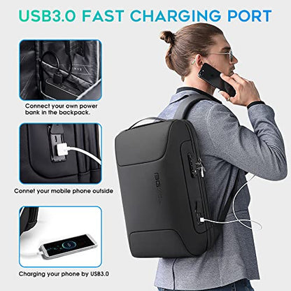 BANGE Tech Laptop Backpack for Men and Women - color: Black