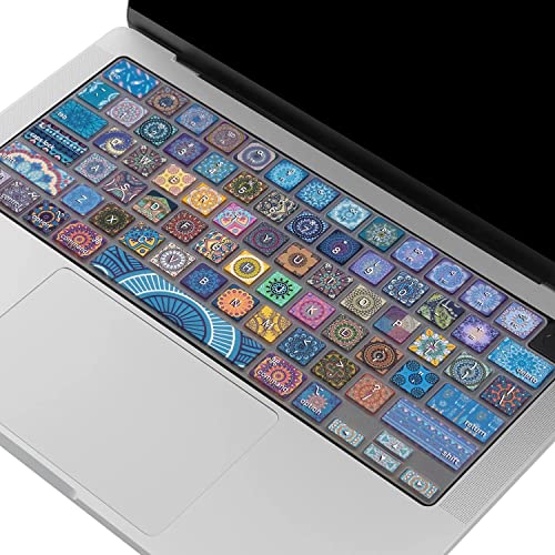 Keyboard Cover for MacBook Pro 14''/16'' (A2442 A2779 A2918 A2992 A2485 A2780 A2991) M1 M2 M3 Pro/Max, MacBook Air 13.6''/15'' (A2941 A3114 A2681 A3113) M2 M3, Bohemian
