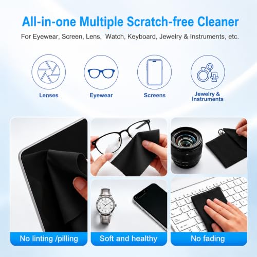 Microfiber Liner Cleaning Cloth 15" 16" MacBook Air/MacBook Pro Screen Keyboard Imprint Protection, Keyboard Protector Compatible with MacBook Air 15.3" /MacBook Pro 15"/MacBook Pro 16"-Black - color: Black（1 Pack）, size: 13.19" x 8.66"
