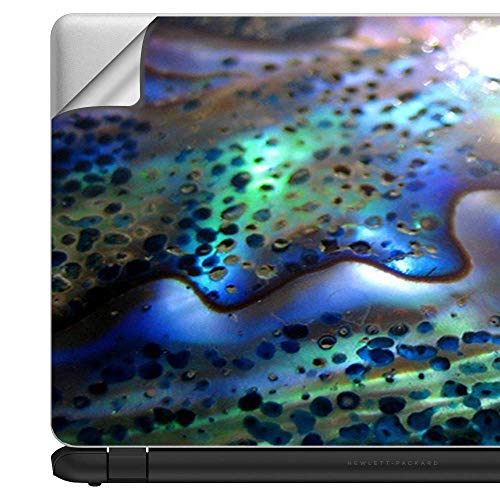Custom Fit Made to Order Laptop Notebook Skin Vinyl Sticker Cover Decal Fits 13.3" 14" 15.6" 16" Compatible with All Major Makers | Abalone Pearl Sea Shell Green Blue - color: Style 8
