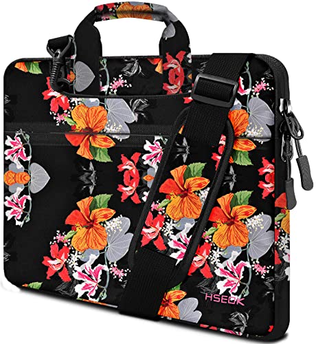 Hseok Laptop Shoulder Bag 13 13.3 14 Inch Case Compatible with MacBook Pro/Neo 14" M5/M4/M3/M2/M1,Mac Air/pro/Neo 13" and Most 13 13.3 14 Notebooks,Spill-Resistant Briefcase,Morning Glory - color: Morning Glory, size: 13-13.5 inch