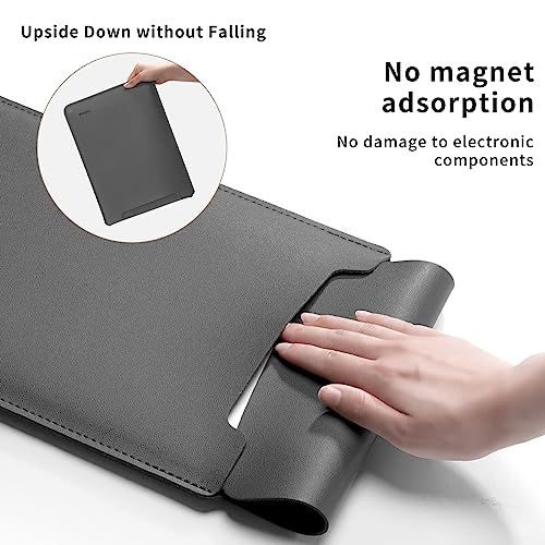 Laptop Sleeve Bag Compatible with MacBook 12 A1534/Air 11 13 M1 A2337/Pro 13 A2338, 11.6-12.3 Acer Chromebook/HP Stream/ASUS/Surface Pro 8/7/6/X/5/4/3, PU Bag with Small Case, Grey - color: Gray, size: 12-13.3 inch