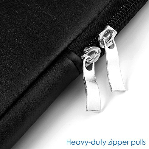 CCPK Laptop Bag 13.3 inch for New MacBook Pro 14-inch M5 A3426 A3427 2026 A3434 2025 M4 A3185 2024 M3 M2 M1 2023 2021 Laptop Sleeve Computer Case Cover Accessories 14 Inch Waterproof PU Leather, Black - size: 14 inch (Narrow Bezel) / Old 13.3" MacBook