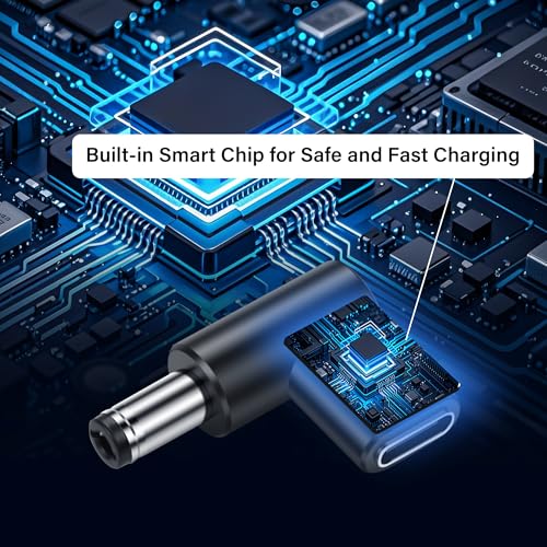 90 Degree DC 5.5 x 2.5mm to USB C Adapter,9V DC 5525 Male to USB Type C PD Emulator Trigger for LED Light、Router、Mobile Power Supply （4-Pack）