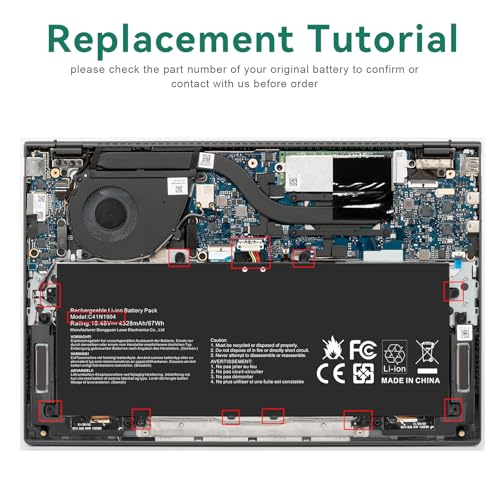 TREE.NB 67Wh C41N1904 Battery Replacement for ASUS ZenBook 14 UX425 UX425UA UX425EA UX425JA 13 UX325EA UX325JA UM325SA UX363EA UX363JA Flip S UX371 UX393 UX393EA UX371EA S14 S435 - size: 10.79x4.53x0.2inch C41N1904