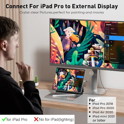 UANTIN USB C to HDMI Cable 6Ft for Home Office 4K High-Speed 10-Pack | USBC to HDMI Cord [Thunderbolt 3/4/5 Compatible] with MacBook Neo, Galaxy S9 to S25, iPhone 17 Pro/Max, iPad Pro, Surface - size: 6FT, style: 10 Pack
