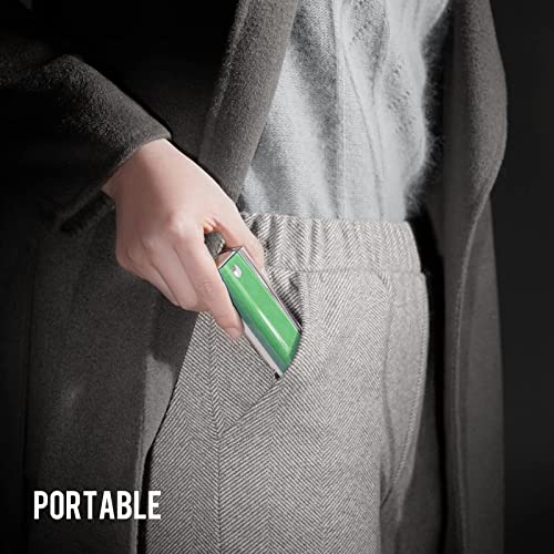CLICK CLEAN Screen Cleaner, Fingerprint Proof Screen Cleaner Spray, All-in-One Cleaner with Microfiber and Shell for All Phones, Laptop and Tablet Screens (Green) - color: Green