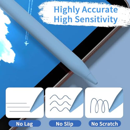 Stylus Pens for Touch Screens, Universal Fine Point iPad Pencil with Magnetic Adsorption Compatible with iPhone/iPad/Samsung/Android/Tablet & Other Touch Screens (Blue) - color: blue