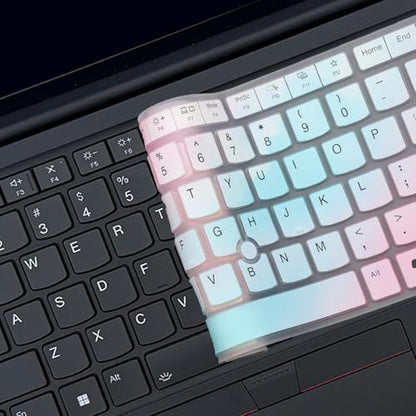 Keyboard Cover for 2026 2025 2024 Lenovo Thinkpad T14 T14s Gen 6/Gen 5 14", Thinkpad E14 Gen 7 14", Thinkpad L14 P14s Gen 6/Gen 5 14" US Layout (Not Fit T14 T14s L14 P14s Gen 4/3/2/1, E14 Gen 6/5/4) - color: Clear