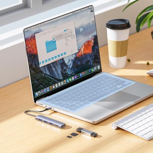 Laptop Keyboard Covers – Soft Touch Keypad Film, Washable Laptoppp Guard | Reusable Spill-Resistant Overlay for Laptops, Smooth Cover for Office, Travel, and School Electronics - color: e