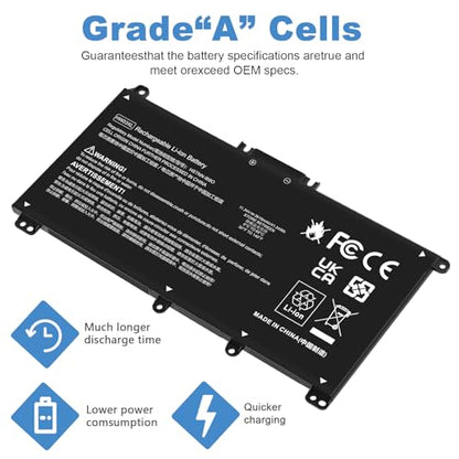HW03XL Laptop Battery for HP Pavilion 15-EG 15-EG1025CL 15-EG1053CL 15-EH 15-EH1254NG 17-CN 17-CN0065CL 17-CN0023DX 17-CN0053CL 15T-EG 15Z-EH 17-CP 17S-CU 17T-CN 17Z-CP Series L97300-005 HSTNN-IB90 - size: HW03XL 8.94*4.96*0.71 in
