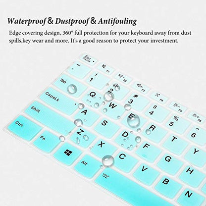 Keyboard Cover Skin for Lenovo Flex 5 14 2-in-1 Laptop/Yoga 7i 5i,Lenove Idepad S540 14 inch/Lenovo IdeaPad 5 14"/IdeaPad Slim 7 14, Keyboard Skin Protector for Lenovo Flex 5 14"-Gradual Mint - color: Gradual Mint Green