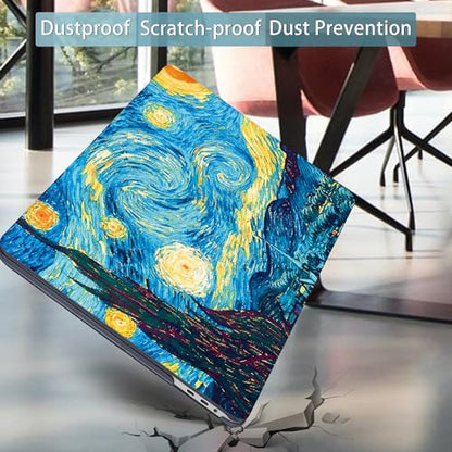 Mektron for MacBook Pro 16 inch Case A2141, 2020 2019 Pro 16-inch Touch Bar & Touch ID Starry Sky Matte Hard Shell Cover Keyboard Skin Screen Protector - color: Starry Sky