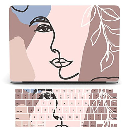 Laptop Case Compatible with MacBook Pro 13 inch with CD-ROM Model: A1278(Old Version 2012/2011/2010/2009/2008), Protective Plastic Hard Shell Case Cover & Keyboard Skin - Girl Pattern 2 - color: Girl Pattern 2, size: A1278(Pro 13 w/CD-ROM 2008-2012)
