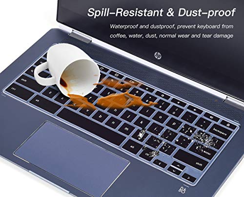 Keyboard Cover for HP Chromebook X360 14a-ca/na/ne 14a-na0226nr 14a-ne0013dx na1043cl na0010nr 14b-cb0010nr, HP Chromebook 14-DA 14B-CA/cb 14-db 14-ca 14-ak Series, HP Chromebook 14 G2 G3 G4 G5,Black - color: Black