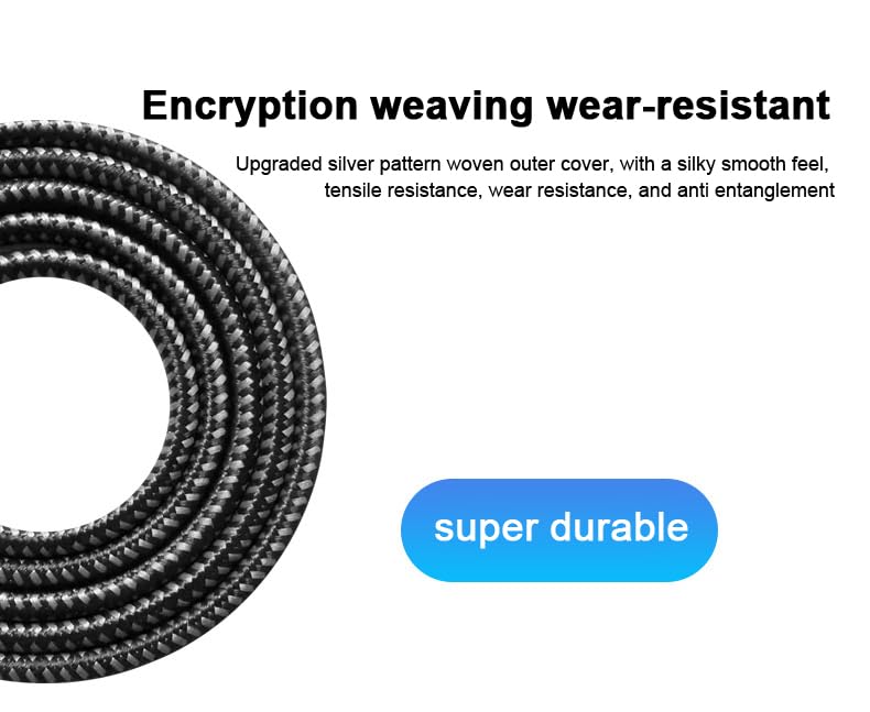 USB C to USB C Cable, 240W Fast Charging Cable | PD 3.1 Cable with Nylon Braided Design & E-Marker Chip | Kave-Series Titan 240