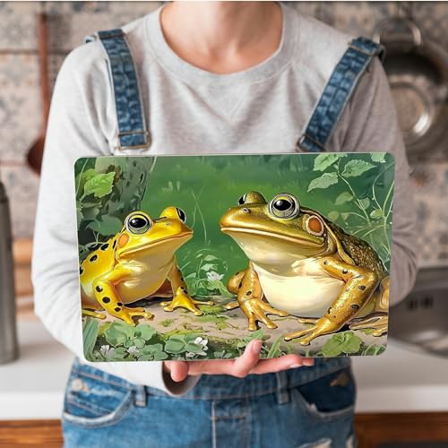 Universal Laptop Skin Sticker with 2 Wrist Pad Skins, Waterproof Scratch Resistant Vinyl Laptop Cover Decal, Cut to Fit for 11–15.6 Inch MacBook HP Dell Lenovo, Frogs - color: Frogs