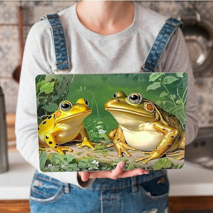 Universal Laptop Skin Sticker with 2 Wrist Pad Skins, Waterproof Scratch Resistant Vinyl Laptop Cover Decal, Cut to Fit for 11–15.6 Inch MacBook HP Dell Lenovo, Frogs - color: Frogs