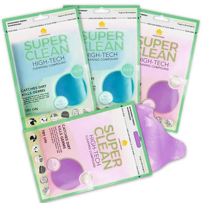 Car Cleaning Gels, 4-Pack Universal Auto Detailing Tools Car Interior Cleaner Putty, Dust Cleaning Mud for PC Tablet Laptop Keyboard, Camera, Printers, Calculator - 320g (2.8oz/pcs) - color: Blue,Purple