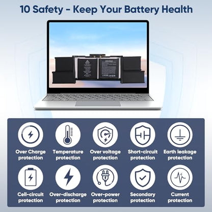 A1990 A1953 Battery Replacement for MacBook Pro 15" A1990 (Mid 2018 2019) | EMC 3215 3359 MV902LL/A MV912LL/A MV922LL/A MV932LL/A MV942LL/A MV952LL/A MR962LL/A MV962LL/A MV972LL/A MV902B/A ﻿ - size: 12.28*3.54*0.28inch A1990