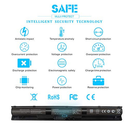 800049-001 KI04 K104 Battery for HP Pavilion 17-g 17t-s 15-ab 15t-ab 15-an 15-ab223cl 15-ab243cl 15-ab247cl 17t-s100 17-g119dx 17-g192dx 17-g133cl 17-g121wm 17-g153us 800009-421 800010-421 800050-001 - size: 38Wh KI04 14.8V