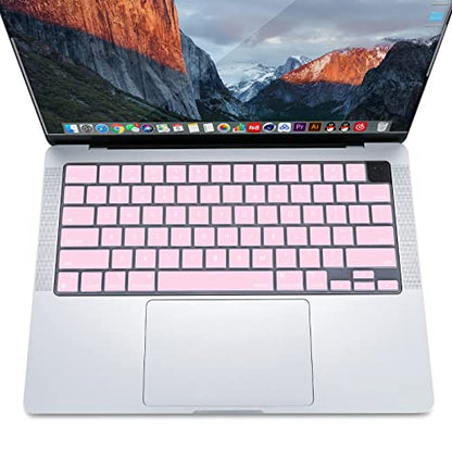 MOSISO Keyboard Cover Skin Compatible with MacBook Air 15 inch M3 M2 | A3114 A2941/Air 13.6 A3113 A2681/Pro 14/16 M4 M3 M2 M1, Dusty Pink - color: Dusty Pink