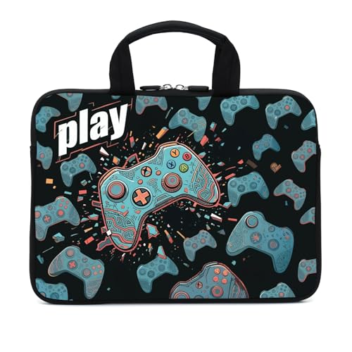 AMARY14 15 15.4 15.6 inch Laptop Handle Bag Computer Protect Case Pouch Holder Notebook Sleeve Neoprene Cover (Games-1) - color: Games-1