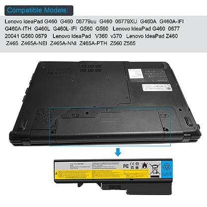 Futurebatt Laptop Battery for Lenovo G460 G465 G470 G475 G560 G565 G570 B470 B570 IdeaPad V360 V370 V470 V570 Z370 Z460 Z465 Z470 Z475 Z560 Z570 Z575 L09S6Y02 L08S6Y21 L09C6Y02 L09L6Y02 L09M6Y02