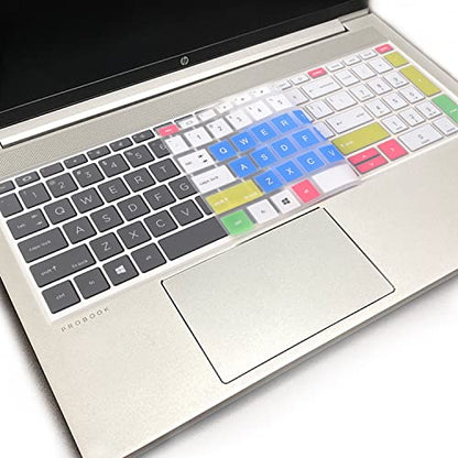 Keyboard Cover for 15.6 inch HP ProBook 450 G8 G9 G10/ 455 G8 G9 G10/ 650 G8/HP Zbook Power G8 G9, HP ProBook 15.6 inch Laptop Keyboard Skin(NOT fit HP ProBook 450/455/650 G6 G7)-CandyBlue - color: CandyBlue
