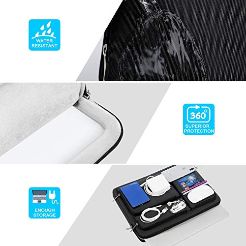 Lacdo 360° Protective Laptop Sleeve Case for 13 inch New MacBook Air M5 A3449 (2026), M4 A3240 2025, M3 A3113, M2 A2681, M1 A2337 | 13 inch New MacBook Neo A18 Pro A3404 (2026) Computer Bag, Black - color: Black, size: New MacBook Air/Neo/Pro 13 Inch