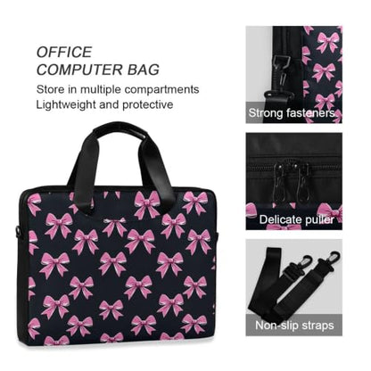 MNSRUU Laptop Bag for 15.6 inch Black Gothic Bats - color: Bow I22700