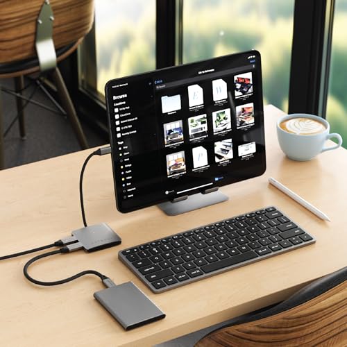 Satechi 4-in-1 USB-C Hub, 100W PD Pass-Through Charging, and More | 10 Gbps USB 3.2 port, for MacBook, iPad, Surface, Chromebook, and more
