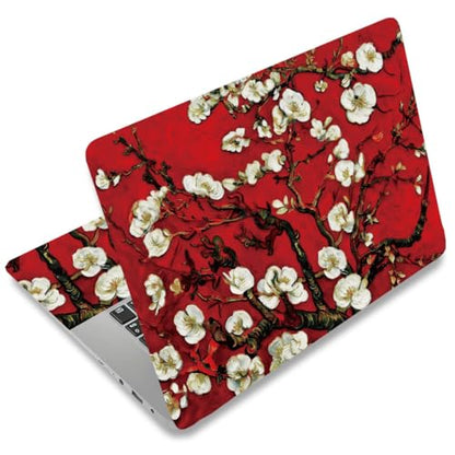 SUPERDANT Laptop Skin Sticker Flowers Laptop Decals Personalized Universal Notebook Computer Wrap Vinyl Skin Stickers Cover Art Decal Removable 12-15.6 Inch Waterproof Scratch-Resistant Gifts