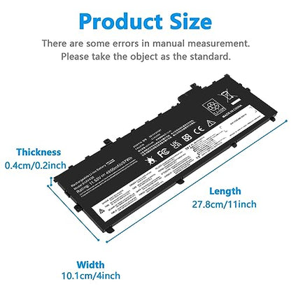 Fancy Buying 01AV430 01AV494 SB10K97587 Battery Replacement for Lenovo ThinkPad X1 Carbon 5th Gen 2017 6th Gen 2018 Series 01AV429 SB10K97586 01AV431 SB10K97588 01AV494 SB10K97586 - size: 11*4*0.2inch 01AV430