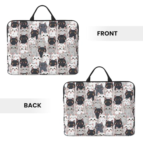 Laptop Case 14 Inch, Soft Shockproof Laptop Sleeve with Handle, Protective Bag - color: Pattern (671)