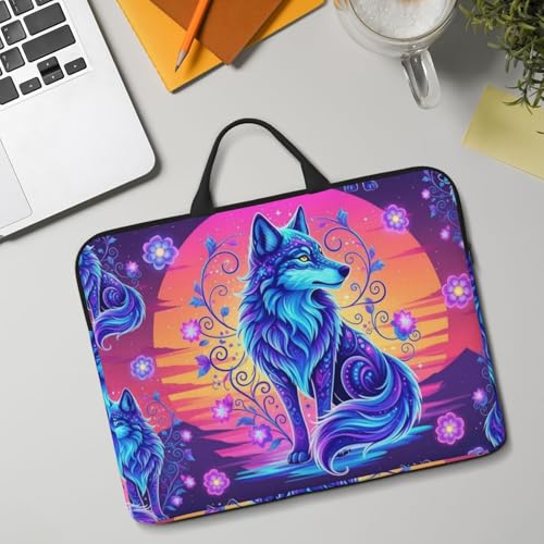 Laptop Case 14 Inch, Soft Shockproof Laptop Sleeve with Handle, Protective Bag - color: Pattern (668)