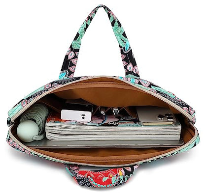 Laptop Shoulder Bag15.6inch women men Waterproof 16inch Computer Bags Women Business Office Work Bag Briefcase 14 inch case - color: Indian Style