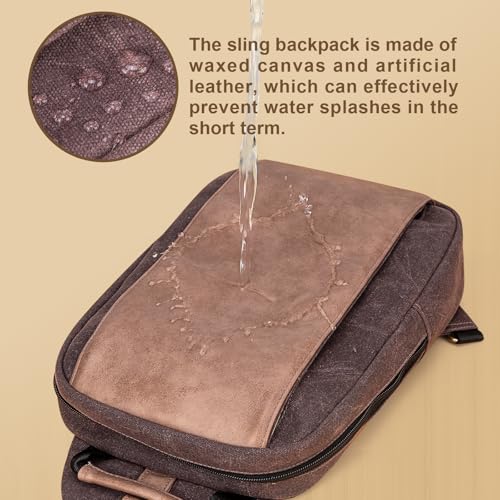 Canvas Messenger Bag Sling Bag Crossbody Shoulder Bag for Men Women Travel Work Satchel Bags - color: Wind Red