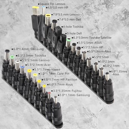 42Pcs Universal Laptop AC DC Power Adapter Kits 5.5 x 2.1mm | Power Supply Plug Jack Tips Connectors, Compatible with Lenovo Thinkpad Toshiba Dell, Most Notebooks