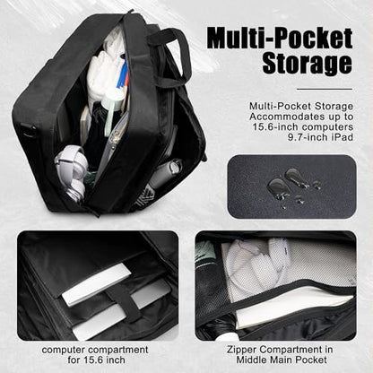 3-in-1 Laptop Briefcase for Men, 15.6 Inch Convertible Work Bag