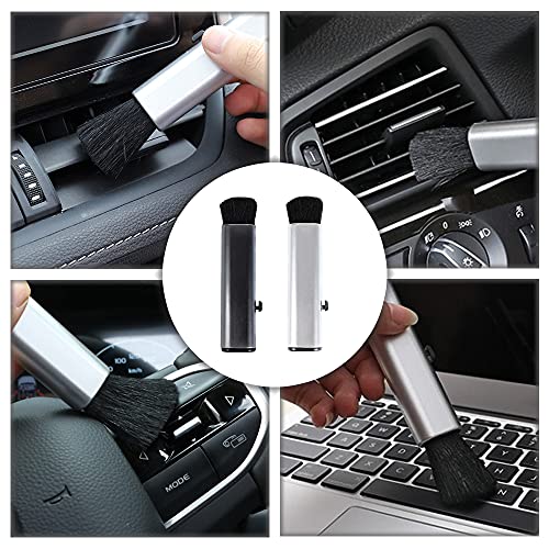 2 Pcs Retractable Keyboard Cleaning Brush Computer Cleaning Tool Dust Removal Brush for Desktop Table